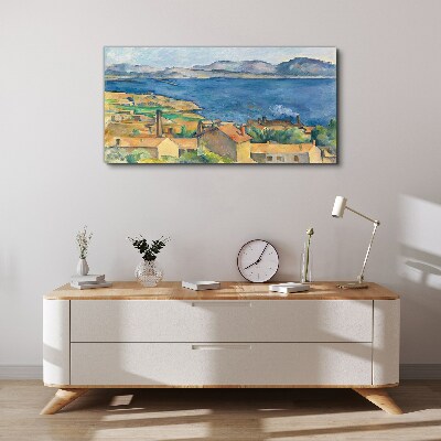 Bay of marseilles cézanne Canvas print