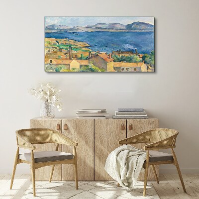 Bay of marseilles cézanne Canvas print