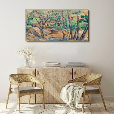 Abstraction nature trees Canvas print