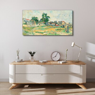 Paris cézanne landscape Canvas print