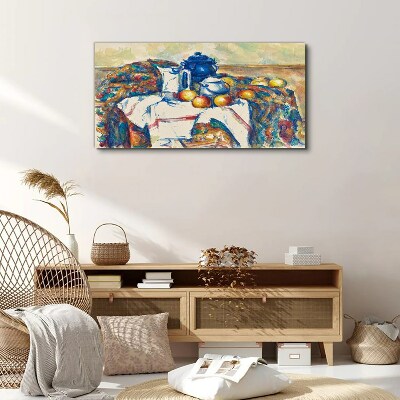Still Life with a Blue Kettle Canvas print