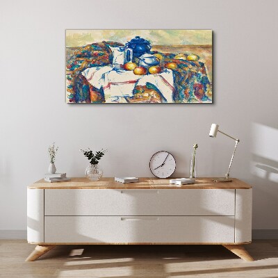 Still Life with a Blue Kettle Canvas print