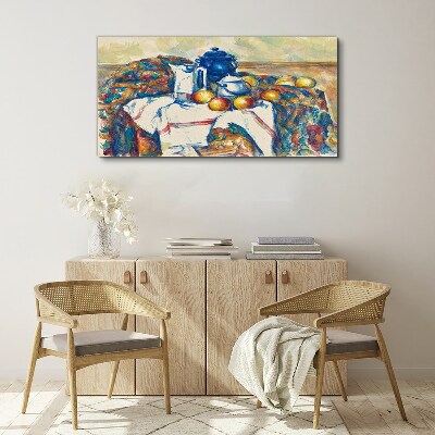 Still Life with a Blue Kettle Canvas print