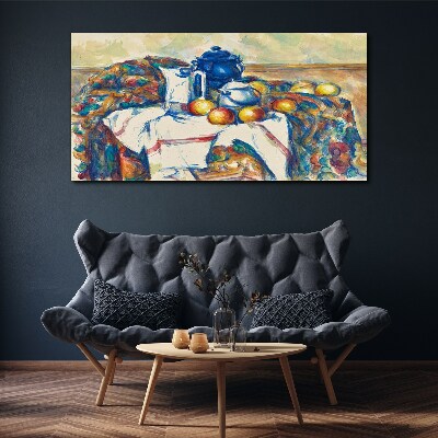 Still Life with a Blue Kettle Canvas print