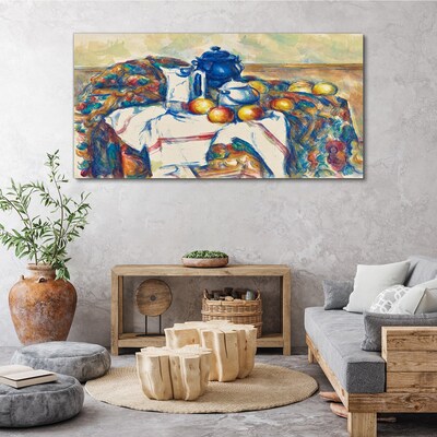 Still Life with a Blue Kettle Canvas print