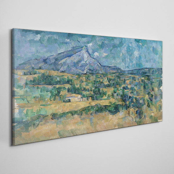 Mountain landscape in pastel colors Canvas print