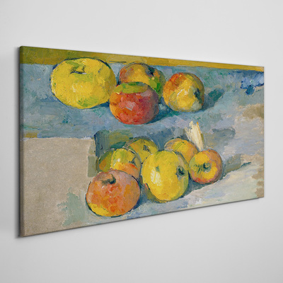 Still life with apples Canvas print