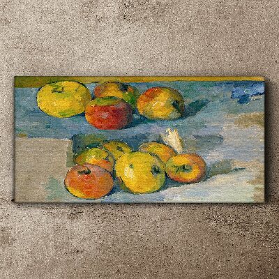 Still life with apples Canvas print