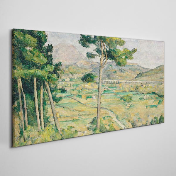 Landscape with trees Canvas print