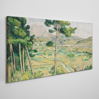 Landscape with trees Canvas print