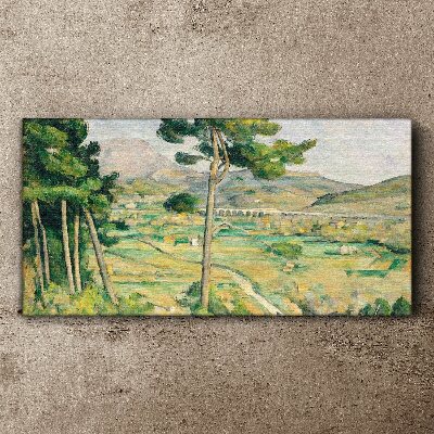 Landscape with trees Canvas print