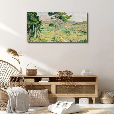 Landscape with trees Canvas print