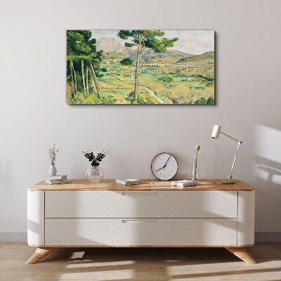 Landscape with trees Canvas print