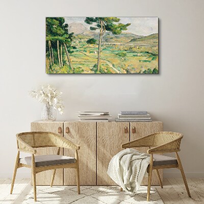 Landscape with trees Canvas print