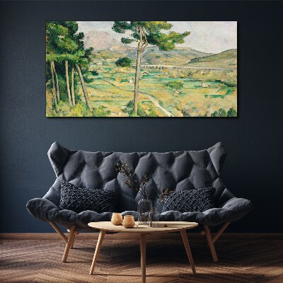 Landscape with trees Canvas print