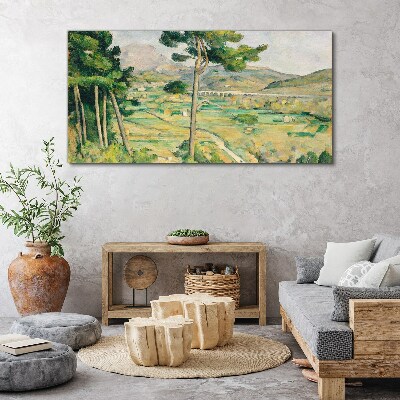 Landscape with trees Canvas print