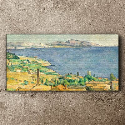 Sea and landscape view Canvas print