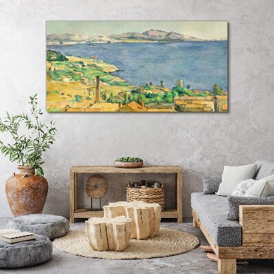 Bay water landscape Canvas print