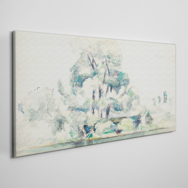 A peaceful landscape in pastel shades Canvas print