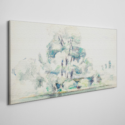 A peaceful landscape in pastel shades Canvas print