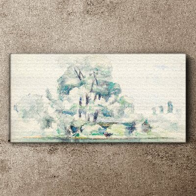 A peaceful landscape in pastel shades Canvas print