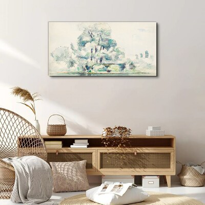 A peaceful landscape in pastel shades Canvas print