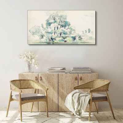 A peaceful landscape in pastel shades Canvas print