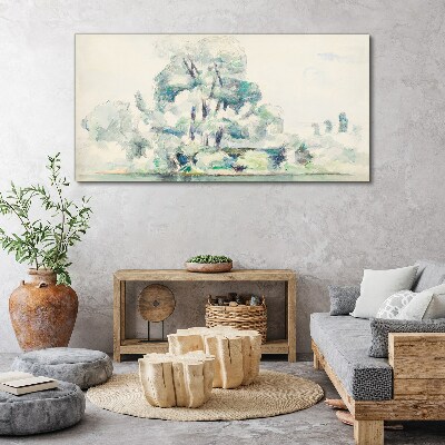 A peaceful landscape in pastel shades Canvas print