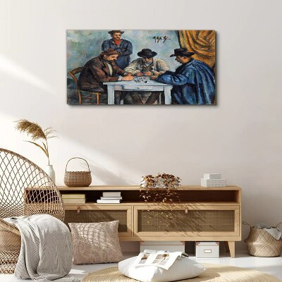 Playing cards painting Canvas print