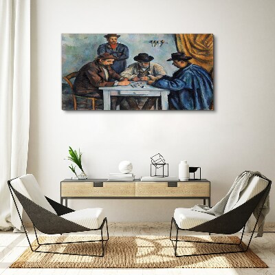 Playing cards painting Canvas print