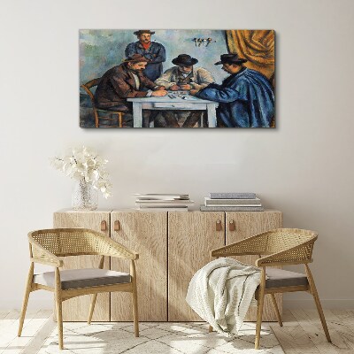 Playing cards painting Canvas print