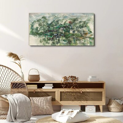 A peaceful landscape by the water Canvas print