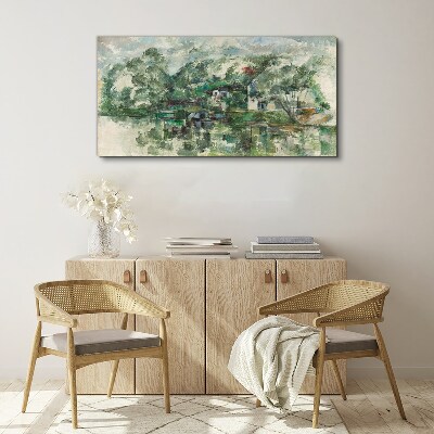 A peaceful landscape by the water Canvas print