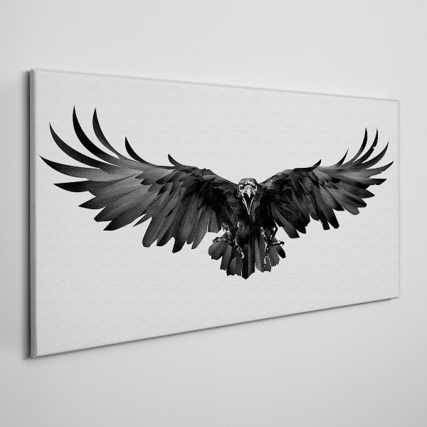 Black Eagle in Flight Canvas print
