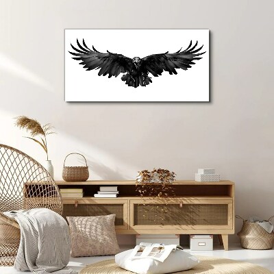 Black Eagle in Flight Canvas print