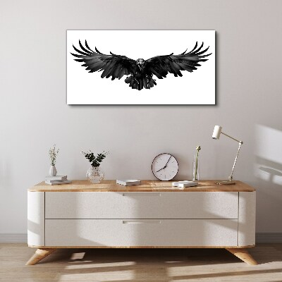Black Eagle in Flight Canvas print