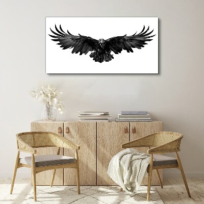 Black Eagle in Flight Canvas print