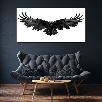Black Eagle in Flight Canvas print