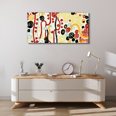 Abstraction gustav klimt Canvas print