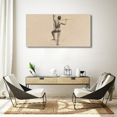 Male act Canvas print