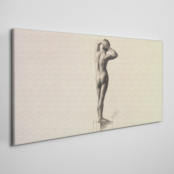 Figure in motion Canvas print