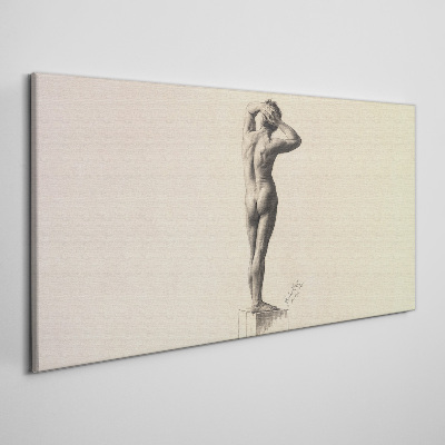 Figure in motion Canvas print