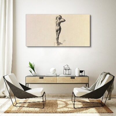 Figure in motion Canvas print