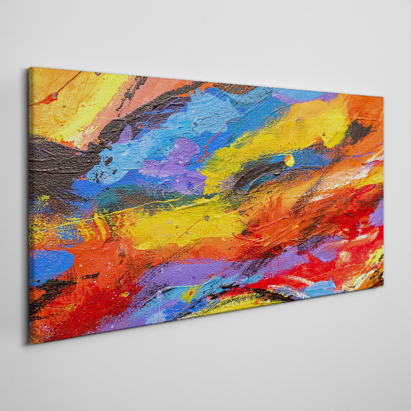 Dynamic colors in motion Canvas print