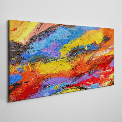 Dynamic colors in motion Canvas print