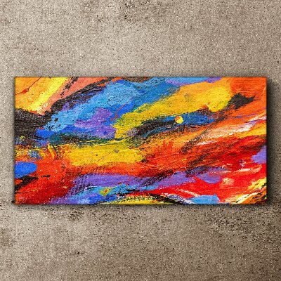 Dynamic colors in motion Canvas print