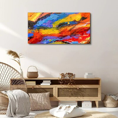 Dynamic colors in motion Canvas print