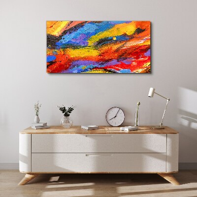 Dynamic colors in motion Canvas print