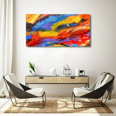 Dynamic colors in motion Canvas print