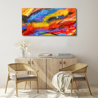 Dynamic colors in motion Canvas print